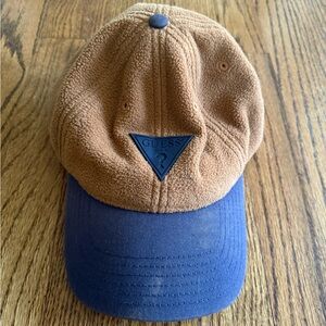 GUESS Brown and Navy Fleece Cap